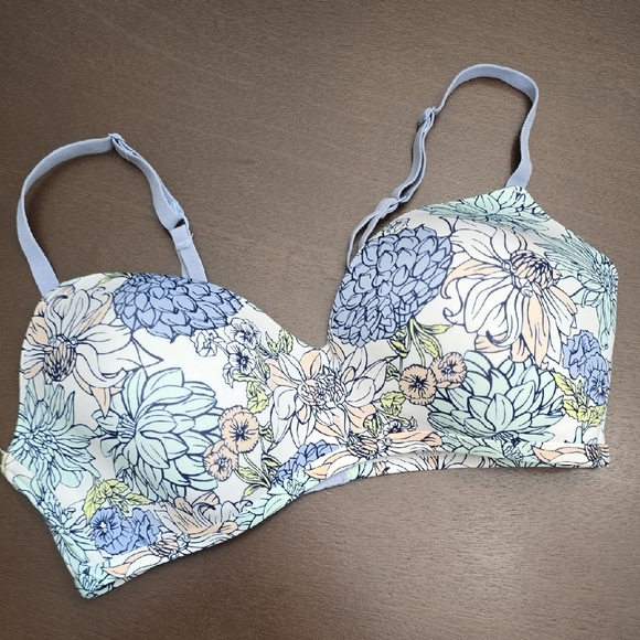 KINDLY YOURS Floral Print Women's Bra 36D - Picture 1 of 3